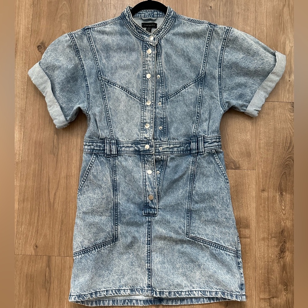 Topshop Denim Dress
